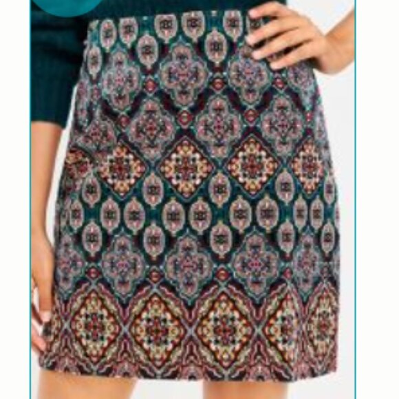 LOFT Dresses & Skirts - LOFT Multicolor A-Line Corduroy Skirt - size 6 NWT